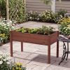 48X24X30In Elevated Raised Garden Bed With Legs, Wooden Planter Box For Outdoor Vegetable Herb Flower Fruit Growing