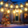 50Ft Decorative Globe String Lights Outdoor Indoor 25Pcs Bulb Light Strings Fairy String Lamps For Garden Lawn Patio Cafe Party