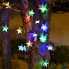 2Pcs Solar Powered String Lights 39.3Ft 100Led Beads Fairy Star Lights Ip65 Waterproof Decorative Garden Party Christmas Tree Stake Lamps W/ 8 Lightin