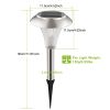 24Packs Solar Garden Lights Outdoor Ip44 Waterproof Solar Pathway Lights Color Changing Landscape Lamps 10Hrs Lawn Lighting For Yard Driveway Walkway
