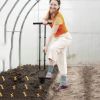5 In 1 Bulb Planter Tool Long Handle Gardening Bulb Transplanter With Gloves Brush Serrated Base Dual Pedal Digging Holes To Plant Tulips Iris Daffodi
