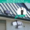 2 Pack Solar Powered Wall Lights Ip44 Waterproof Motion Sensor Lamps With Separate Solar Panel 4 Adjustable Heads 333Pcs Beads 120° Sensing Angle Remo