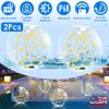 2Pcs Floating Pool Lights 14In Solar Powered Pool Balls Ip68 Waterproof Inflatable Pool Decoration Lights With Remote Control 3 Light Modes Timer Adju