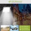 Solar Powered Wall Lights Outdoor 100 Led Beads Motion Sensor Lamp Ip65 Waterproof Dusk To Dawn Sensor Light For Front Door Deck