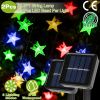 2Pcs Solar Powered String Lights 39.3Ft 100Led Beads Fairy Star Lights Ip65 Waterproof Decorative Garden Party Christmas Tree Stake Lamps W/ 8 Lightin