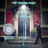 Solar Wall Light Outdoor 9 Cob Beads Pir Motion Sensor Remote Control Wireless Lamps Ip45 Waterproof Lighting For Garage Front Door Garden Pathway