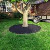 100Ft Non-Digging Plastic Garden Edging Kit Plastic Garden Border With 90 Spikes 2In Tall Border Edging For Garden Lawn Yard Flower Beds