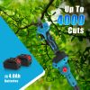 2-In-1 Electric Pruning Shear With Extension Pole 21V 4.0Ah Batteries Powered Cordless Pruner Reach 13Ft High 0.98In Cutting Diameter For Tree Trimmin