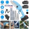 Electric Mini Chainsaw Portable Handheld Cordless Small Chain Saw Battery Powered With 2Pcs 2200Mah Rechargeable Batteries 4In/6In Chains For Pruning