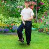 38.97In Aluminum Weed Puller Stand Up Weeder Without Bending Kneeling Manual Weed Remover Tool With 4 Claws For Lawn Yard Garden Patio