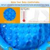 51X13” Inflatable Swimming Pool Blow Up Family Pool For 3 Kids Foldable Swim Ball Pool Center W/ 4 Valves Bottom Water Drain Plug For Indoor Backyard