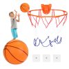 Silent Basketball With Ball Hoop Foam Bouncing Silent Basketball Uncoated High Density Foam Ball Indoor Low Noise Training Ball