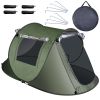 3-4 Person Pop Up Tent Automatic Setup Camping Tent Waterproof Instant Setup Tent With 2 Mosquito Net Windows Carrying Bag For Hiking Climbing Adventu