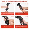 2-In-1 Cordless Pole Saw & Mini Chainsaw Electric Mini Chainsaw Length Adjustable Cordless Chain Saw With 2Pcs 3000Mah Batteries 4In/6In Chains For Tr