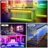 Led Strip Lights 16.4Ft 150 Leds Rgb Color Changing Lamp Ip65 Waterproof 5050 Led Dimmable Led Decorative Lights Diy Strip Lights W/ Ir Remote