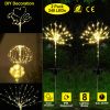2Pcs Solar Powered Starburst Lights 240 Leds Firework Lamp Garden Path Decor Lights