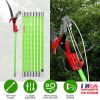 2 In 1 Extra Long Manual Pole Saw 8.23-28.25Ft Extendable Tree Pruner For High Branches With Pruner Scissors 2 Double-Hooked Saw Blades Goggles Gloves