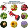 21V Cordless Electric Pruning Shears 40Mm 1.57" Electric Branch Scissors Tree Branch Cutter With 2 Rechargeable Batteries Sharpening Stone Blade Repla