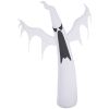 6 Ft Halloween Inflatable Ghost Outdoor Decoration With Built-In White Led Lights, Ip44 Weather-Resistant Blow Up Ghost With Stakes And Tether Ropes F
