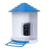 Smart Bird Feeder With Solar Powered Camera 1080P Hd Ai Identify Pir Motion Auto Capture Video Cloud Card Storage Wifi Connection App Control Ip65 Wat