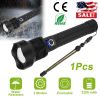 Led Tactical Flashlights 30000Lm Usb Rechargeable Flashlight Water-Resistant Zoomable Led Torch W/ 3 Modes Sos 3200Mah Battery Handheld Flashlights Fo
