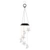 2Pack Solar Moon And Star Wind Chimes 7 Color Changing Wind Chimes For Outside Ipx4 Waterproof Outdoor Garden Yard Decor