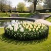 10 Packs Garden Decorative Lawn Edging Border Pp Garden Fence Panels Easy Assembly Outdoor Flower Bed Landscape Fencing No-Dig Spikes With Gloves Tota