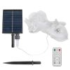 9.84X6.56Ft 192Led Solar Christmas Net Lights Outdoor Bush Lights Dimmable Ip44 Waterproof With 8 Modes Remote Timer Memory Function For Holiday Party