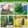 60.63In Adjustable Garden Hoe Handheld Stirrup Hula Hoe Scuffle Loop Hoe Gardening Weeder Cultivator Weeding Rake For Weeding/Loosening Soil