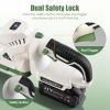 20In Cordless Hedge Trimmer 21V Handheld Bush Trimmer Electric Grass Shrub Trimmer With Dual-Action Blades 0.6In Cutting Diameter Safety Lock Adjustab