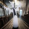 6 Ft Halloween Inflatable Ghost Outdoor Decoration With Built-In White Led Lights, Ip44 Weather-Resistant Blow Up Ghost With Stakes And Tether Ropes F