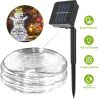 Solar Powered String Lights Outdoor 39.37Ft 100 Led 8 Modes Solar Fairy Rope Lamp Ip65 Waterproof Decorative Lights For Home Garden Parties