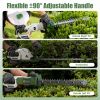 20In Cordless Hedge Trimmer 21V Handheld Bush Trimmer Electric Grass Shrub Trimmer With Dual-Action Blades 0.6In Cutting Diameter Safety Lock Adjustab