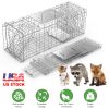 31X12X11” Heavy Duty Folding Live Animal Trap Cage Humane Easy To Catch And Release Trap For Stray Cats Raccoons Squirrel Skunk Groundhog Armadillo Ra