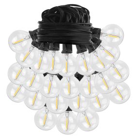 25Ft Decorative Globe String Lights Outdoor Indoor 25Pcs Bulb Light Strings Fairy String Lamps For Garden Lawn Patio Cafe Party