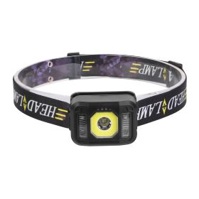 2Packs Rechargeable Motion Sensor Headlamp 6 Light Modes Cob Xpg Headlight Torch Flashlight For Fishing Running Camping Hiking