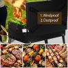 17.32X10.63X2.56In Portable Charcoal Grill Foldable Bbq Suitcase Grill Shelf For Outdoor Camping Picnics Garden Grilling