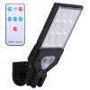 Solar Wall Light Outdoor 72 Led Beads Pir Motion Sensor Remote Control Wireless Lamps Ip45 Waterproof Lighting For Garage Front Door Garden Pathway