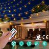 32.8Feet Globe String Lights Battery Powered Waterproof Decorative Fairy Lamp With 8 Lighting Modes Remote Control For Garden Lawn Patio