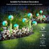 2 Pcs Dandelion Solar Light 36Led Beads Outdoor Garden Lawn Pathway Landscape Stake Lamp Colorful Ornamental Light