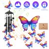 Hummingbird Wind Chimes For Outside Metal Wind Chimes With Aluminum Tubes Deep Soothing Sound Decor For Garden Yard Home Patio Gift For Women Men