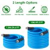 25Ft/50Ft 5/8" Non-Expanding Flexible Garden Hose Heavy Duty Pvc Water Hose Leak-Resistant Kink-Free All-Weather Burst 500Psi