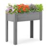 31X16X30In Elevated Raised Garden Bed With Legs, Wooden Planter Box For Outdoor Vegetable Herb Flower Fruit Growing