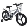 18 Inch Kids Bike With Training Wheels, Children\'S Bicycle With Magnesium Alloy Wheels, Dual U-Brakes, Adjustable Quick-Release Seat, Water Bottle &
