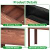 48X24X30In Elevated Raised Garden Bed With Legs, Wooden Planter Box For Outdoor Vegetable Herb Flower Fruit Growing