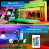 Led Strip Lights, Waterproof 16.4Ft 300 Leds Smd5050 Rgb Color Changing Wifi Smart Led Light Strip Work With Alexa Google Assistant Sync With Music Ap