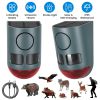 2Pack 3-In-1 Ultrasonic Solar Animal Repeller Motion Activated Animal Repellent With Ultrasonic Sound Alarm Strobe Light 4 Modes Ip55 Waterproof For D