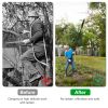 6In Cordless Pole Saw 7.4Ft Maximum Extendable Length 35Ft/S Speed Electric Pole Chainsaw 2Pcs 1.5Ah Batteries And Charger Included For Pruning Trimmi