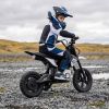 24V Kids Electric Motocross Ride On Motorcycle, 200W High Speed Hub Motor Dirt Bike Toy With Rear Shock Absorber, Adjustable Speed, Led Breathing Ligh