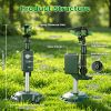 Solar Powered Motion Sensor Animal Repellent Sprinkler With Flashing Light Outdoor Animal Deterrent For Cats Dogs Squirrels Birds Raccons Deer And Mor